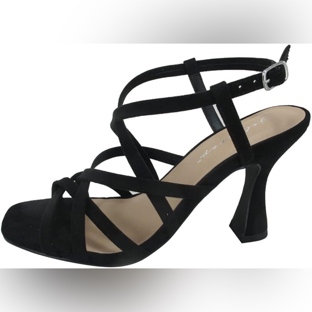 Jellypop Black Strappy Heels